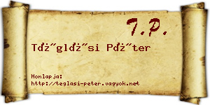 Téglási Péter névjegykártya